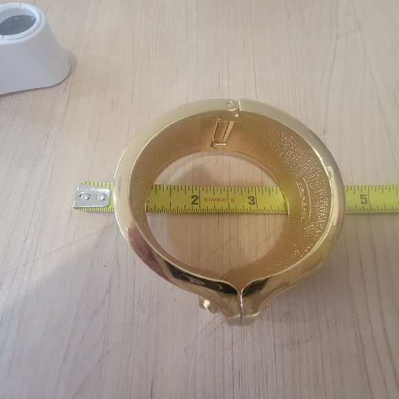 Stella & Dot Cuff Bracelet Gold Snake Skin - Picture 5 of 6